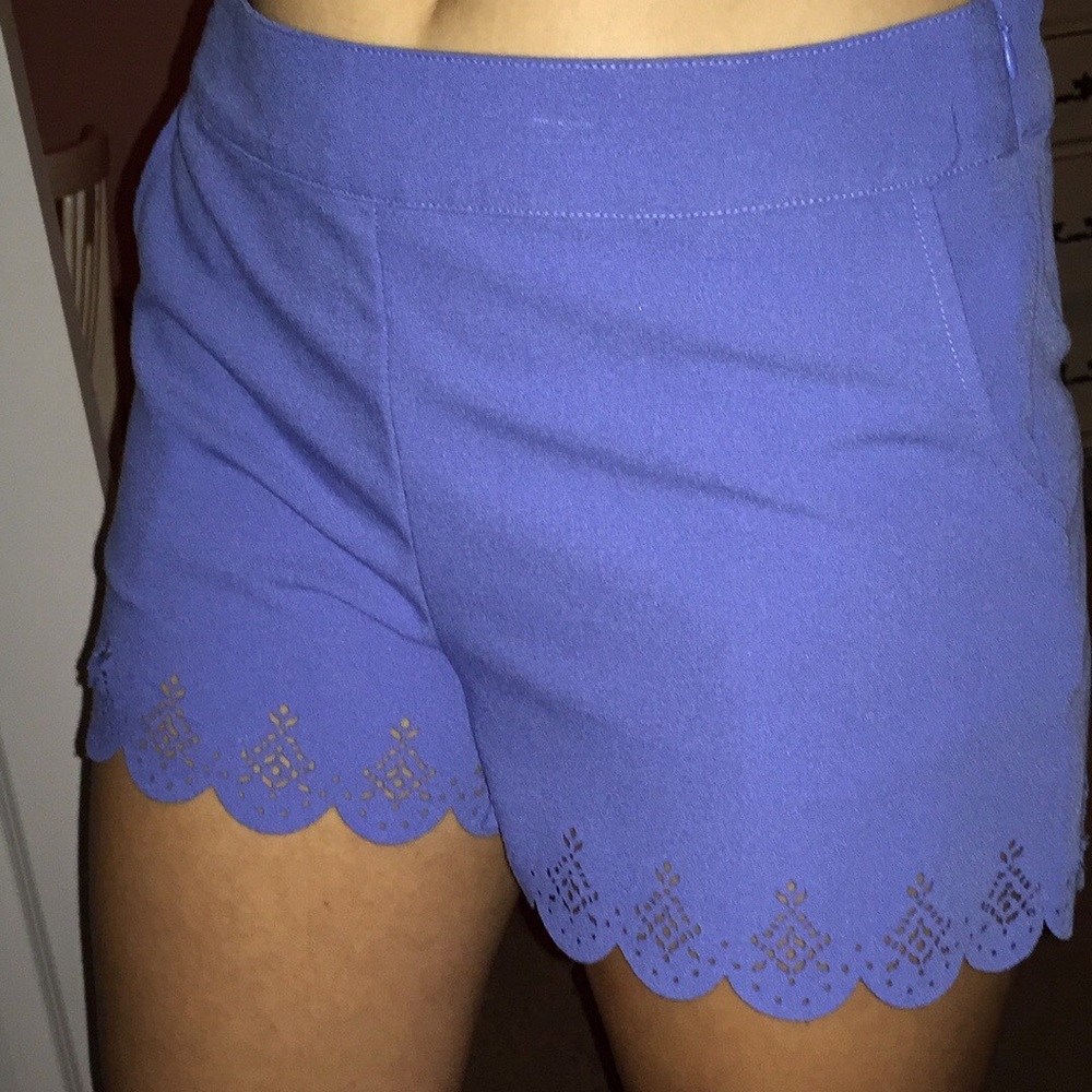 Scalloped shorts